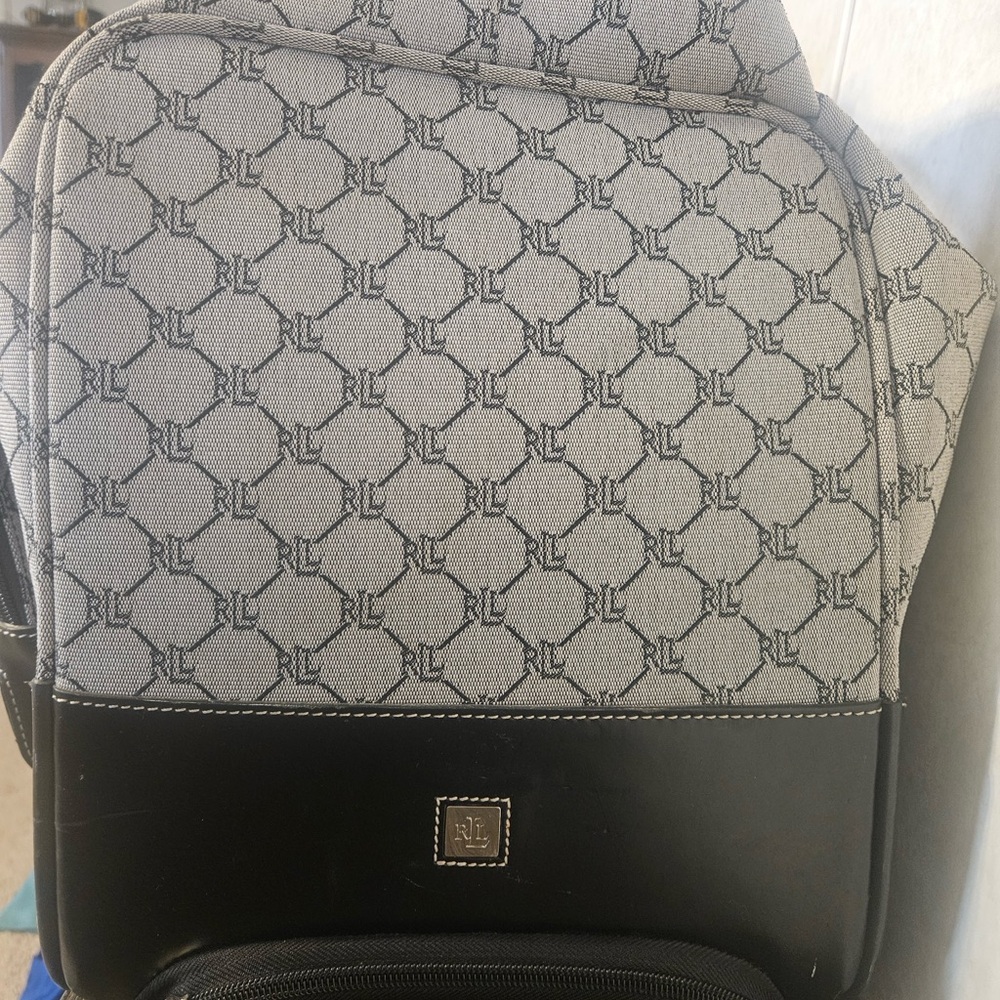 Ralph Lauren Black and Gray Monogram Travel Bag Set - Picture 3 of 12